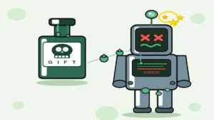 Robot som tagit AI-gift